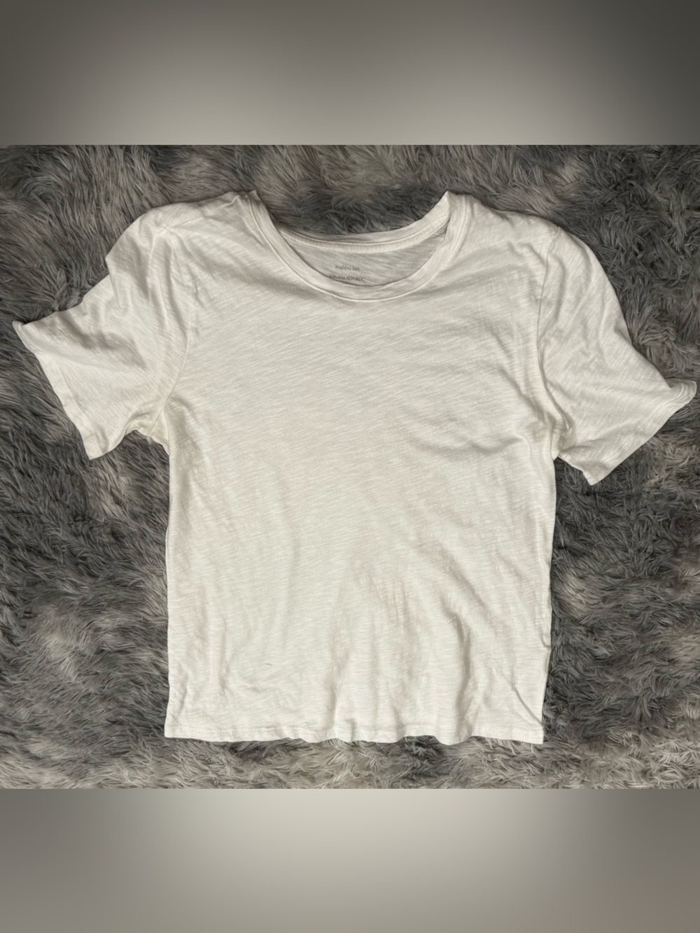 Madewell Whisper Cotton White Short Sleeve Tee Women’s Size M